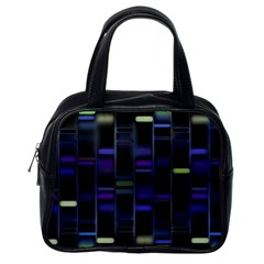 Biostatistics Line Blue Classic Handbags (one Side) by Mariart