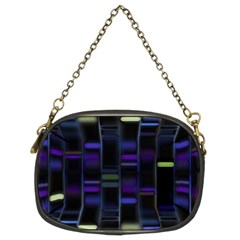 Biostatistics Line Blue Chain Purses (two Sides)  by Mariart