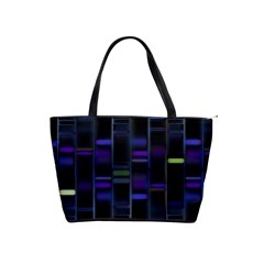 Biostatistics Line Blue Shoulder Handbags