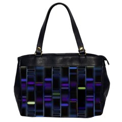 Biostatistics Line Blue Office Handbags (2 Sides)  by Mariart