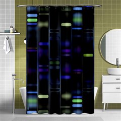 Biostatistics Line Blue Shower Curtain 48  X 72  (small) 