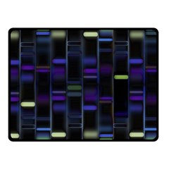 Biostatistics Line Blue Double Sided Fleece Blanket (small) 