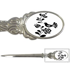 Birds Flower Rose Black Animals Letter Openers