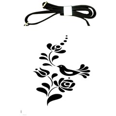 Birds Flower Rose Black Animals Shoulder Sling Bags by Mariart