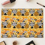 Amfora Leaf Yellow Flower Cosmetic Bag (XXL)  Back