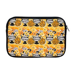 Amfora Leaf Yellow Flower Apple Macbook Pro 17  Zipper Case by Mariart