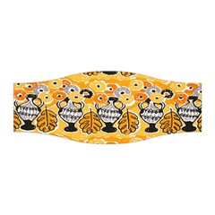 Amfora Leaf Yellow Flower Stretchable Headband by Mariart