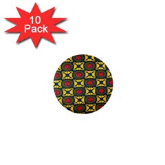 African Textiles Patterns 1  Mini Buttons (10 Pack) 