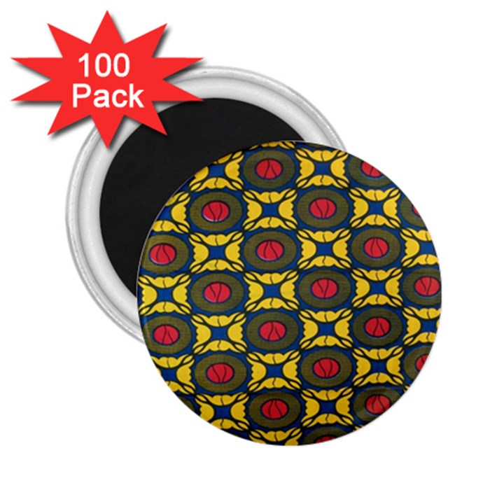 African Textiles Patterns 2.25  Magnets (100 pack) 