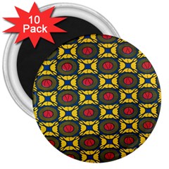 African Textiles Patterns 3  Magnets (10 Pack) 