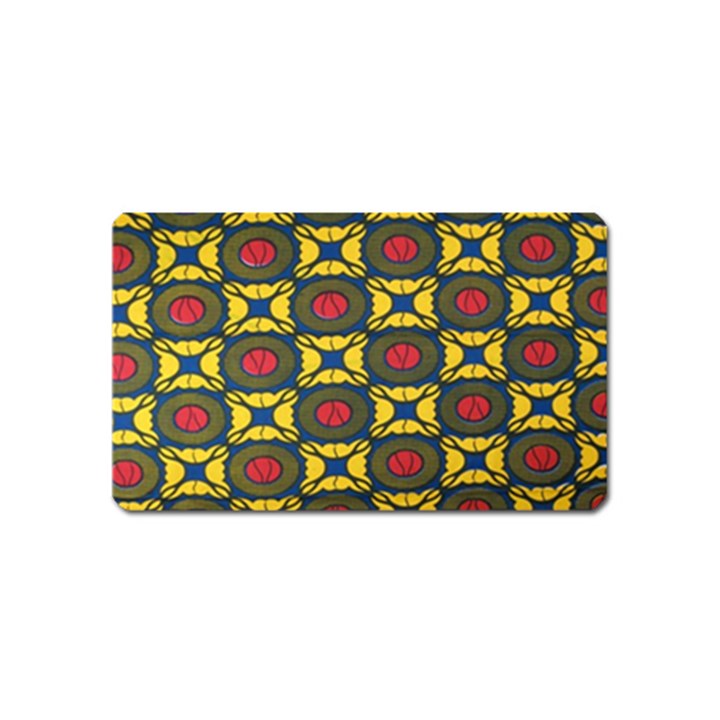 African Textiles Patterns Magnet (Name Card)