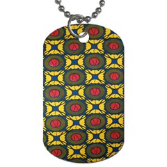 African Textiles Patterns Dog Tag (one Side)