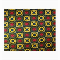 African Textiles Patterns Small Glasses Cloth (2-side) by Mariart