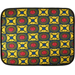 African Textiles Patterns Fleece Blanket (mini) by Mariart