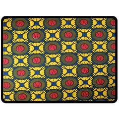 African Textiles Patterns Fleece Blanket (large) 