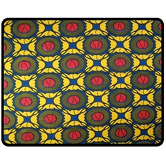 African Textiles Patterns Fleece Blanket (medium) 