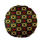 African Textiles Patterns Standard 15  Premium Round Cushions Front