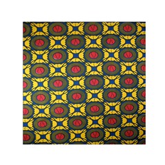 African Textiles Patterns Small Satin Scarf (square) by Mariart