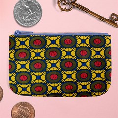 African Textiles Patterns Large Coin Purse by Mariart