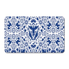 Birds Fish Flowers Floral Star Blue White Sexy Animals Beauty Magnet (rectangular)