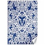 Birds Fish Flowers Floral Star Blue White Sexy Animals Beauty Canvas 12  x 18   11.88 x17.36  Canvas - 1