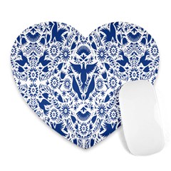 Birds Fish Flowers Floral Star Blue White Sexy Animals Beauty Heart Mousepads by Mariart