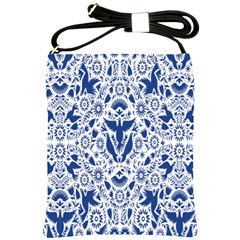 Birds Fish Flowers Floral Star Blue White Sexy Animals Beauty Shoulder Sling Bags by Mariart