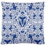 Birds Fish Flowers Floral Star Blue White Sexy Animals Beauty Large Cushion Case (One Side) Front