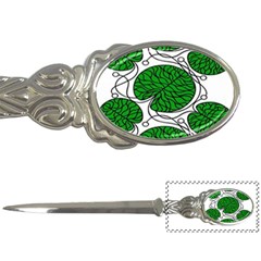 Bottna Fabric Leaf Green Letter Openers by Mariart