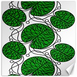 Bottna Fabric Leaf Green Canvas 12  x 12   11.4 x11.56  Canvas - 1