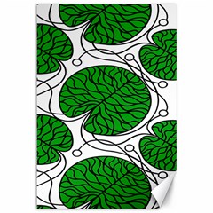 Bottna Fabric Leaf Green Canvas 12  X 18  