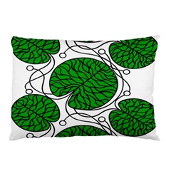 Bottna Fabric Leaf Green Pillow Case by Mariart