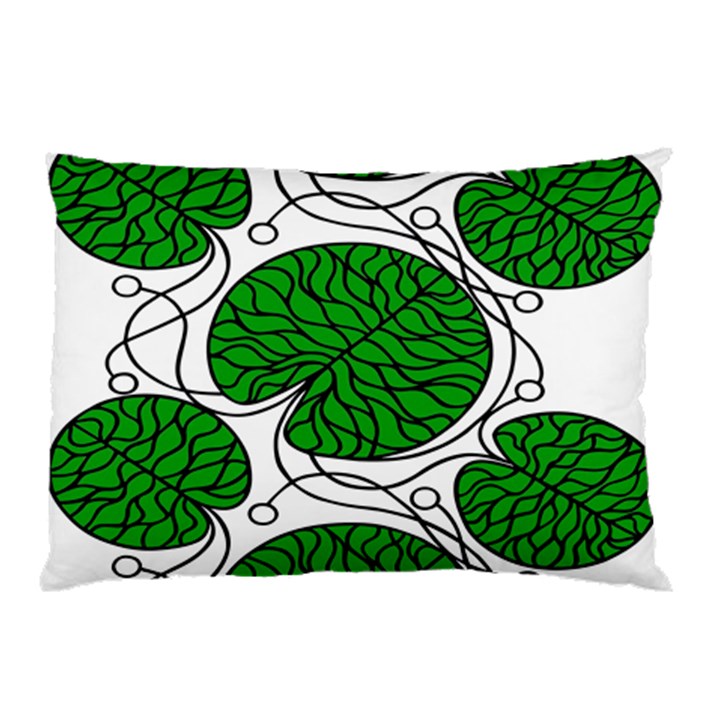 Bottna Fabric Leaf Green Pillow Case