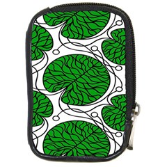 Bottna Fabric Leaf Green Compact Camera Cases by Mariart