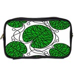 Bottna Fabric Leaf Green Toiletries Bags 2-Side Back