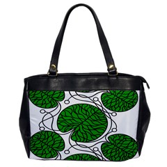 Bottna Fabric Leaf Green Office Handbags by Mariart