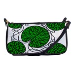 Bottna Fabric Leaf Green Shoulder Clutch Bags Front