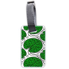 Bottna Fabric Leaf Green Luggage Tags (two Sides) by Mariart