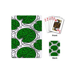 Bottna Fabric Leaf Green Playing Cards (mini) 