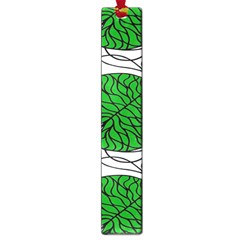 Bottna Fabric Leaf Green Large Book Marks by Mariart