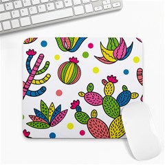 Cactus Seamless Pattern Background Polka Wave Rainbow Large Mousepads by Mariart