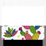 Cactus Seamless Pattern Background Polka Wave Rainbow Rectangular Jigsaw Puzzl Front