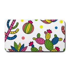 Cactus Seamless Pattern Background Polka Wave Rainbow Medium Bar Mats by Mariart