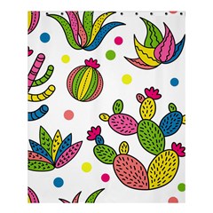 Cactus Seamless Pattern Background Polka Wave Rainbow Shower Curtain 60  X 72  (medium)  by Mariart