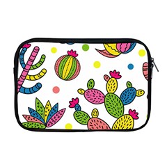 Cactus Seamless Pattern Background Polka Wave Rainbow Apple Macbook Pro 17  Zipper Case by Mariart