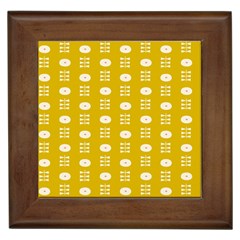 Circle Polka Chevron Orange Pink Spot Dots Framed Tiles by Mariart