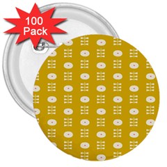 Circle Polka Chevron Orange Pink Spot Dots 3  Buttons (100 Pack) 