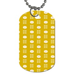 Circle Polka Chevron Orange Pink Spot Dots Dog Tag (one Side) by Mariart