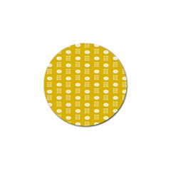 Circle Polka Chevron Orange Pink Spot Dots Golf Ball Marker (4 Pack)