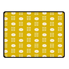 Circle Polka Chevron Orange Pink Spot Dots Fleece Blanket (small) by Mariart